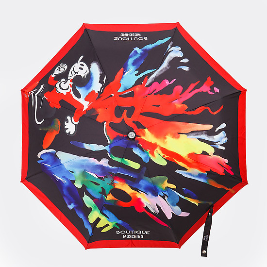 Зонт автомат OLIVIA SPLASH BLACK  Moschino