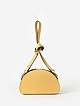 Желтая полукруглая поясная сумка с наплечным ремешком  Gianni Chiarini