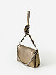 Прямоугольная сумочка-клатч из бронзовой кожи с двумя ремешками  Ripani