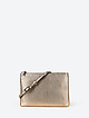 Плоская бронзовая сумочка кросс-боди из мягкой кожи со съемным ремешком  Ripani