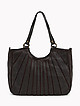 Темно-коричневая сумка-тоут из мягкой винтажной кожи с ручками на плечо  Folle