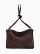 Коричневая сумка кросс-боди из мягкой плетеной кожи с винтажным эффектом  Folle