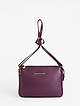 Повседневная фиолетовая сумочка кросс-боди из мягкой крупнозернистой кожи  Di Gregorio