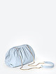 Светло-голубая кожаная сумка-ридикюль среднего размера  BE NICE