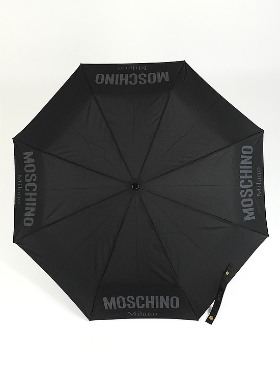 Зонт-автомат черного цвета  Moschino
