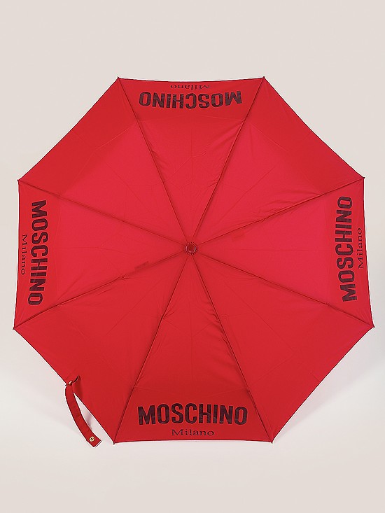 Красный зонт автомат  Moschino
