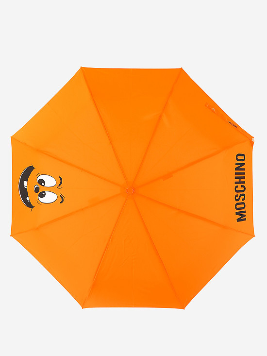 Оранжевый зонт-автомат  Moschino