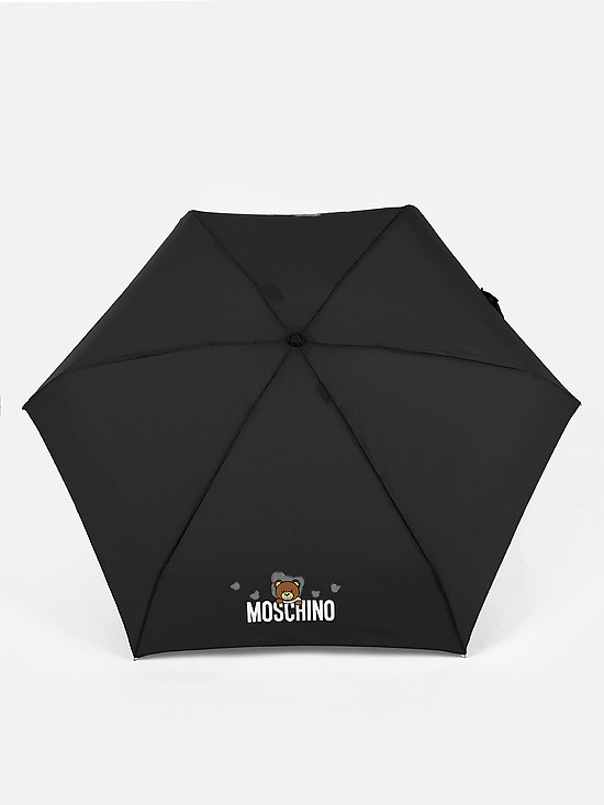 Черный мини-зонт с пеналом  Moschino