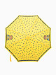 Желтый зонт-автомат с принтом и фигурной ручкой  Moschino