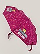 Фиолетовый складной зонт с принтом  Moschino
