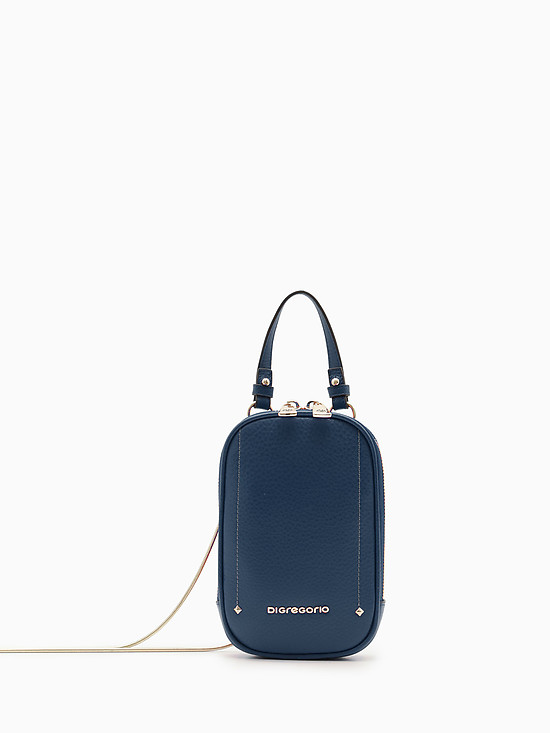 Синяя сумочка-кошелек  Di Gregorio