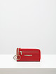 Красная кожаная ключница с внешним карманом  Di Gregorio