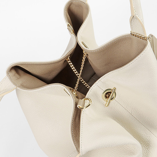 Классические сумки Di Gregorio 813 cream beige
