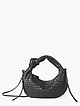 Плетеная черная сумочка-хобо из экокожи  Boogie Street