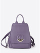 Фиолетовый рюкзак из мягкой кожи  Di Gregorio