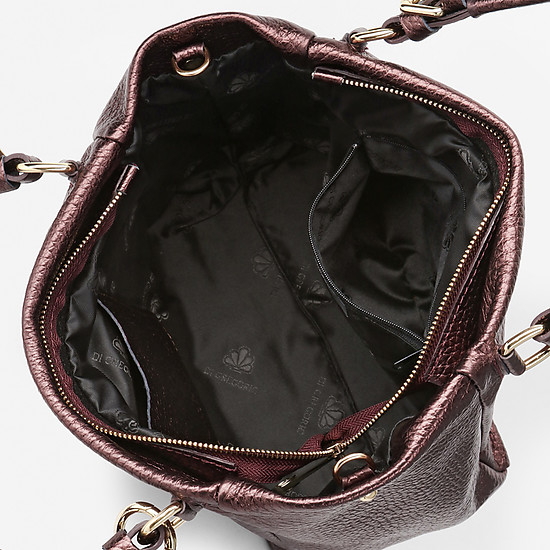 Классические сумки Di Gregorio 8615 brown metallic