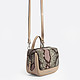 Пудровая сумочка на плечо с ярким дизайном  Di Gregorio