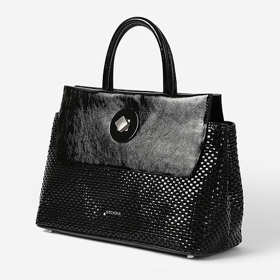 Классические сумки Аркадия 8670 interlace black