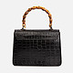 Классические сумки Ди грегорио 8678 black croc