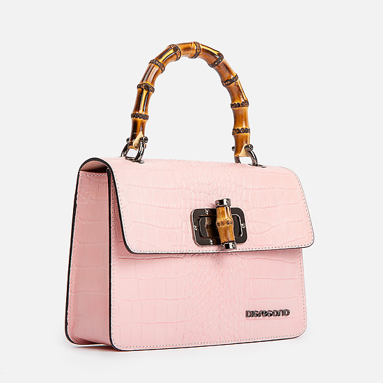 Классические сумки Ди грегорио 8678 pink croc