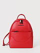 Красный рюкзак из мягкой кожи  Di Gregorio