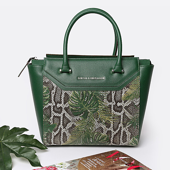 Яркая сумка с тропическим принтом  Lucia Lombardi