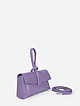 Фиолетовый кожаный клатч с ручкой-петлей  Di Gregorio