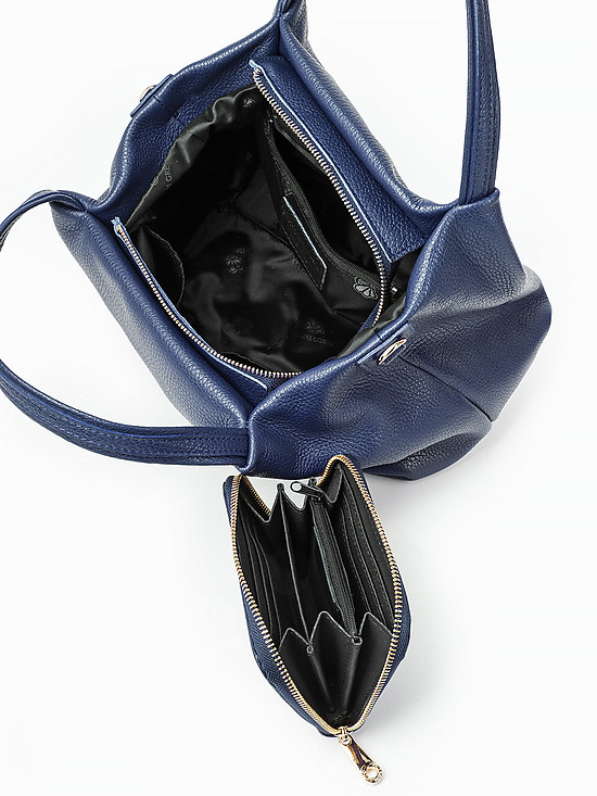 Классические сумки Di Gregorio 8810 dark blue