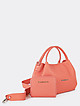 Лососево-розовая сумка-тоут из мягкой кожи с кошельком в комплекте  Di Gregorio