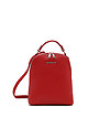 Красный кожаный рюкзак с двумя отделениями  Di Gregorio