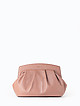 Пудрово-розовый клатч-ридикюль из мягкой кожи с ремешком на плечо  Arcadia
