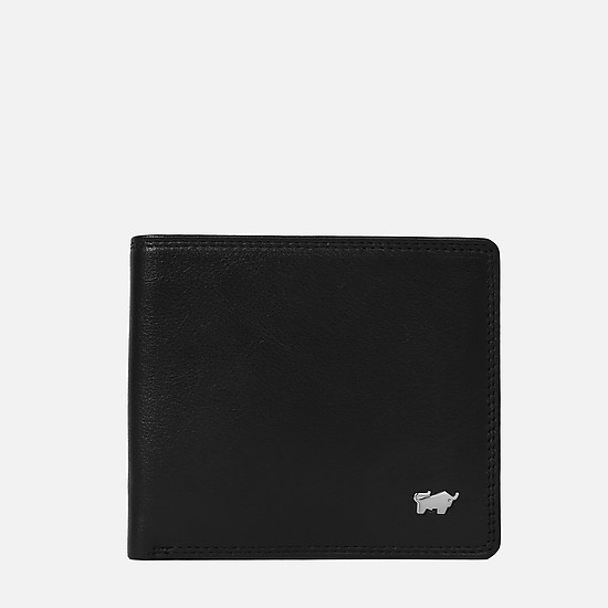 Компактный черный кошелек из особо прочной кожи  Braun Buffel