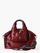 Дутая текстильная сумка-трансформер рубиново-красного цвета  Roberta Gandolfi