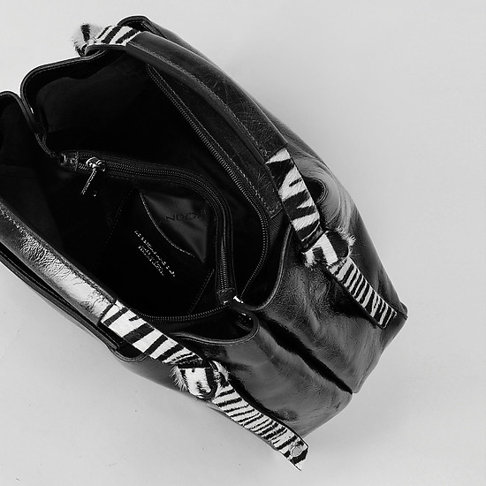 Классические сумки Roberta Gandolfi 9071 black zebra