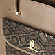 Классические сумки Lucia Lombardi 916 dark beige python