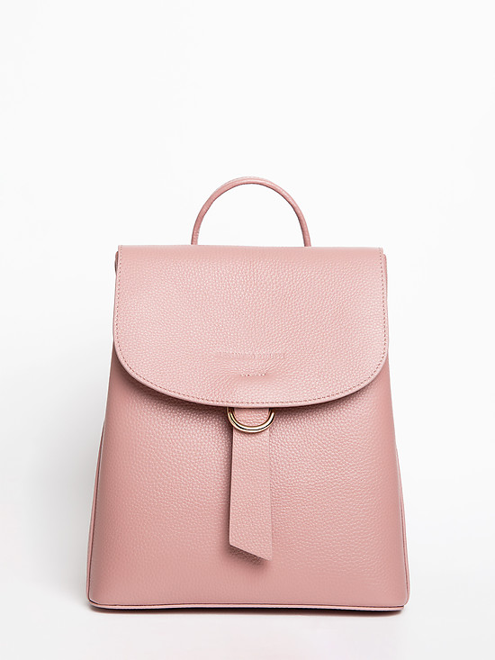 Небольшой рюкзак из светло-розовой кожи  Alessandro Birutti