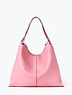 Мягкая сумка на плечо из розовой кожи  Ripani