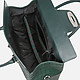 Классические сумки Лучия Ломбарди 963 dark green croc