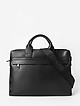 Деловая сумка-портфель из черной кожи  Ripani