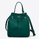 Зеленая кожаная сумочка-торба Stacy небольшого размера  Furla