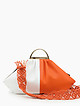 Разноцветная двусторонняя сумка-тоут в форме ридикюля из мягкой кожи  BE NICE