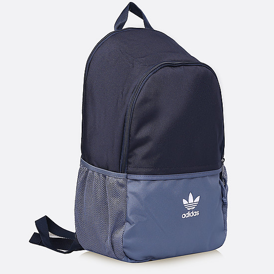 Функциональный двухцветный рюкзак с фирменным белым принтом  Adidas