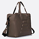 Вместительная квадратная сумка из натуральной кожи в светло-коричневом цвете  Lombardi
