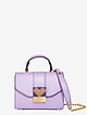 Фиолетовая кожаная сумочка на цепочке небольшого размера  VISONE