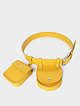 Желтый ремень с двумя мини-сумочками из гладкой кожи  BE NICE