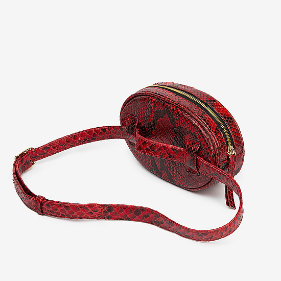  Geuco Belt bag red black python