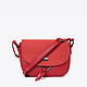 Красная полукруглая сумка кросс-боди из искусственной кожи и замши  David Jones