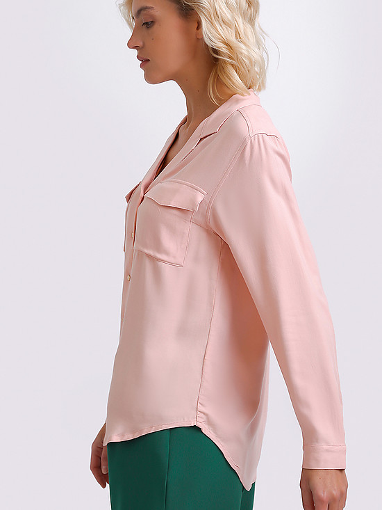 Блузы и рубашки VILATTE D29-643 powder pink