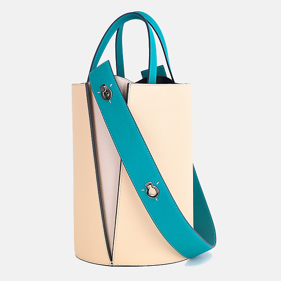Дизайнерские сумки Данс Лэнте DS0005 vanilla turquoise