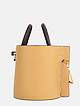 Кожаная сумка-ведро Bobbi небольшого размера в песочном оттенке  Danse Lente